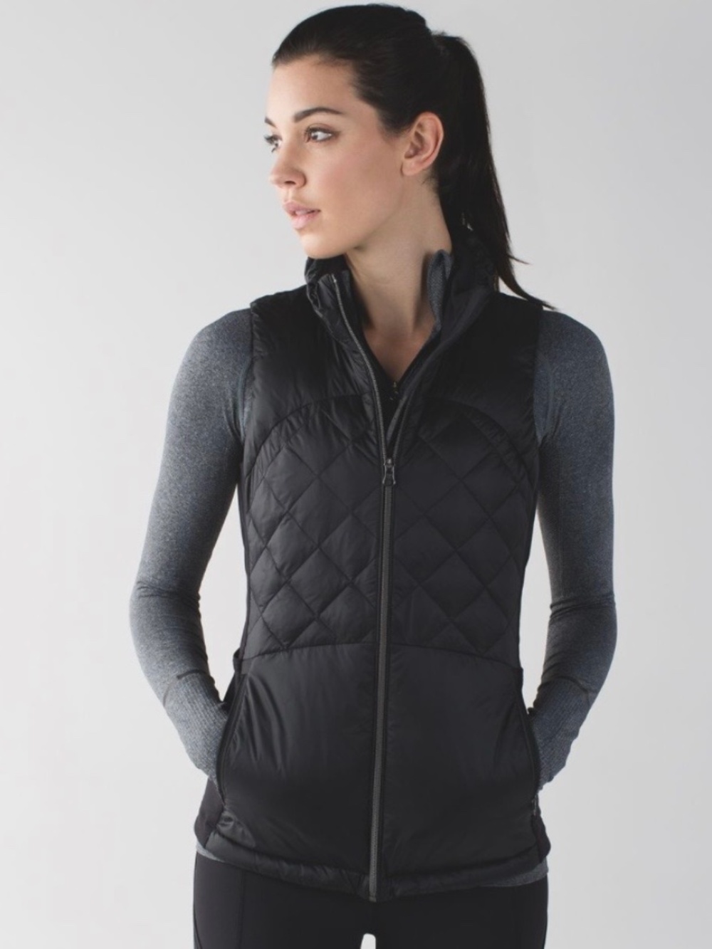 lululemon Down For A Run Vest – Black – Size 4